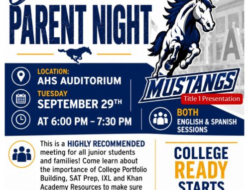 Junior Parent Night/Noche de Padres de Juniors
